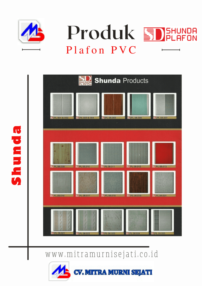 Pilihan plafon PVC Shunda memberikan sentuhan estetika pada interior rumah atau kantor