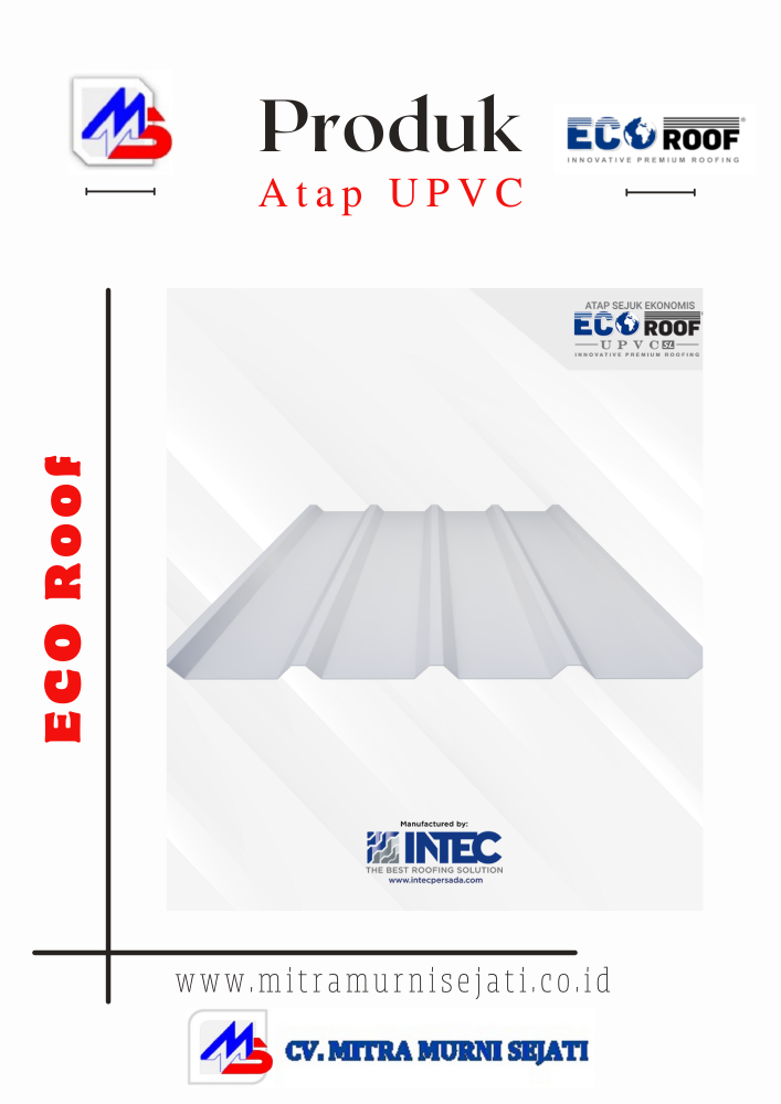 Desain inovatif dari Atap UPVC Eco Roof terlihat jelas dalam gambar ini, menonjolkan keunggulan dalam memberikan perlindungan optimal bagi rumah Anda.